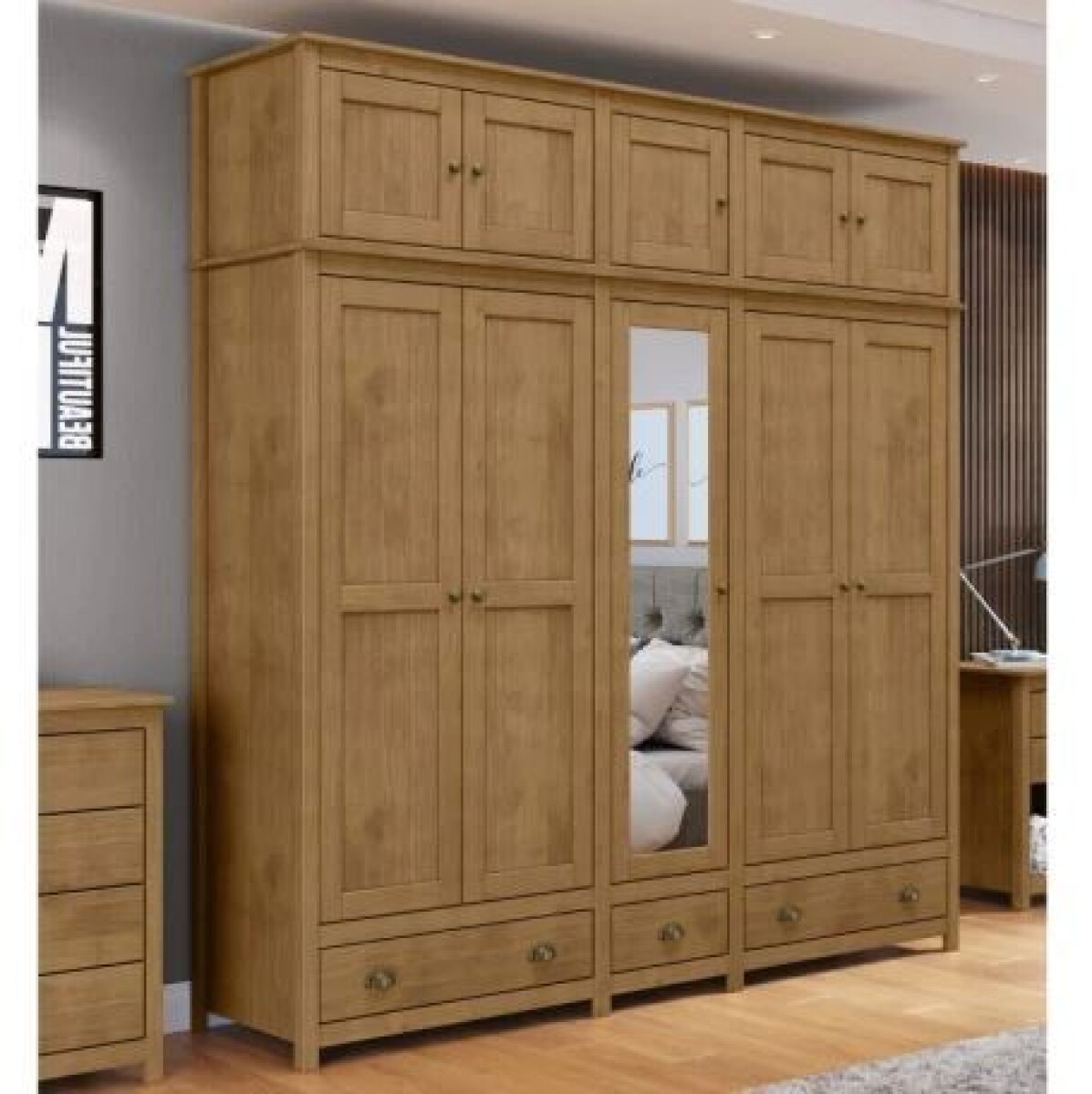 Ropero 10 Puertas 3 Cajones Topazio Freijo 9139FN 