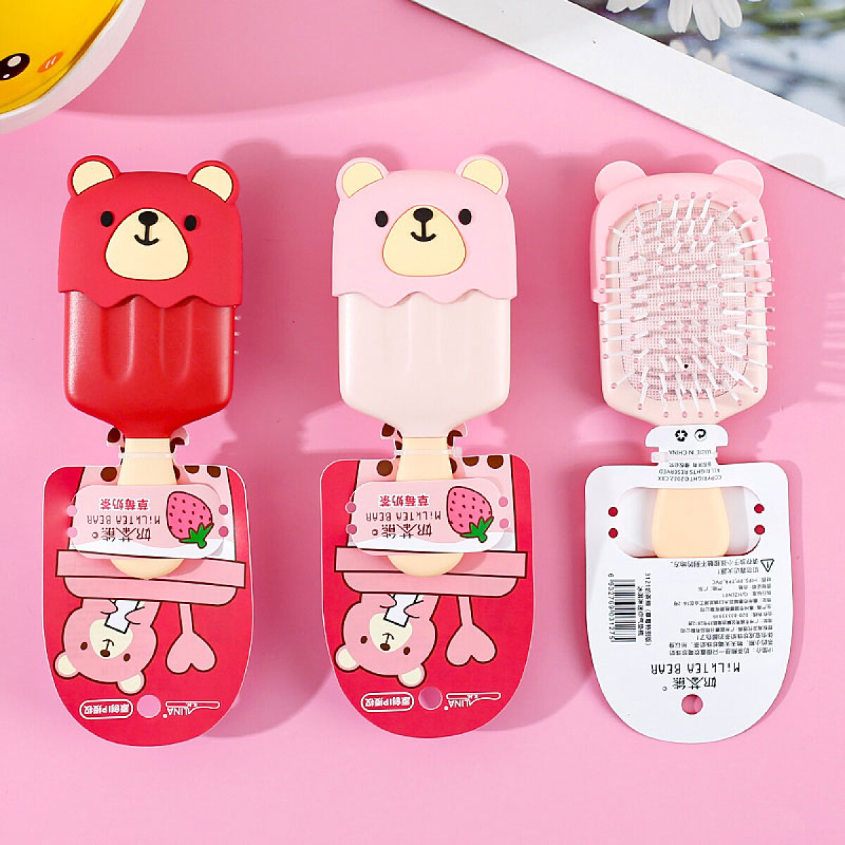 Cepillo de pelo infantil diseño ice cream oso - Cepillo De Pelo Infantil Diseño Ice Cream Oso 