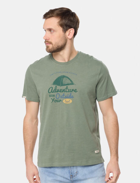REMERA ESTAMPADA Verde