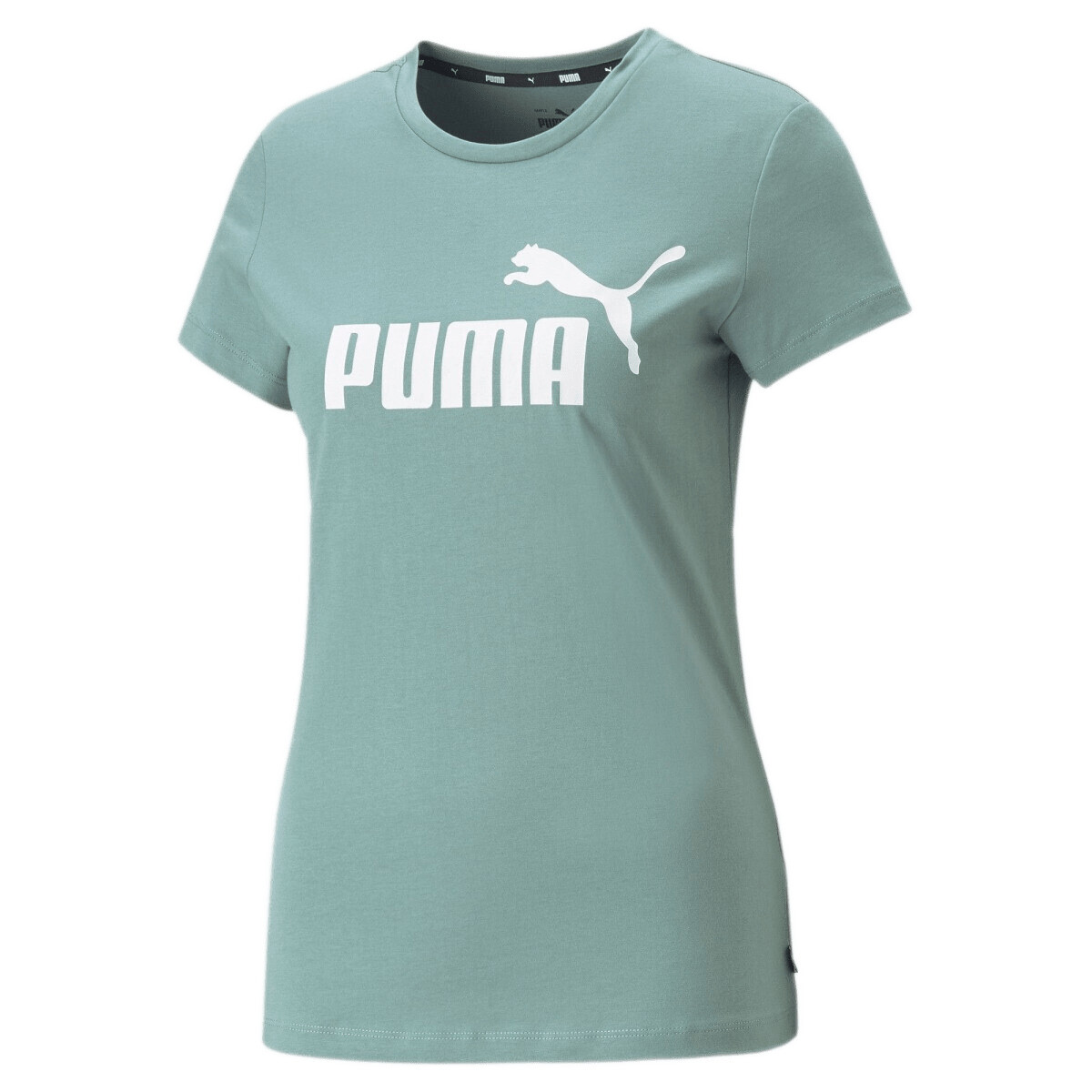 Remera Puma Moda Dama ESS Logo Tee Verde - S/C 