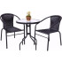 SET DE PATIO RATTAN 2 SILLAS 1 MESA 60 CM SET DE PATIO RATTAN 2 SILLAS 1 MESA 60 CM