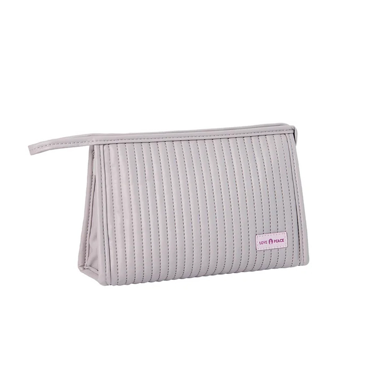 Neceser texturado grande - Gris 