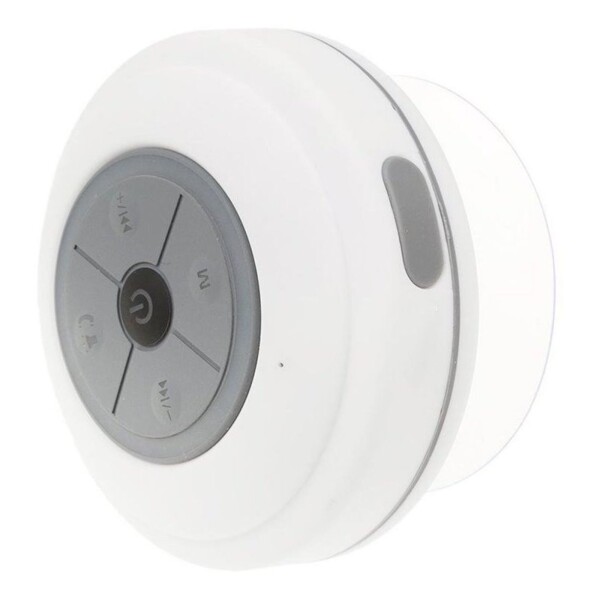 Parlante Bluetooth Ducha Ventosa Rgb Radio Fm Calidad Color Variante Blanco