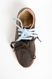 Zapatilla Cuero Chocolate