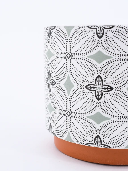 MACETA ARABESQUE ESTAMPADO 1