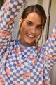 Pijama hi chic allover Celeste