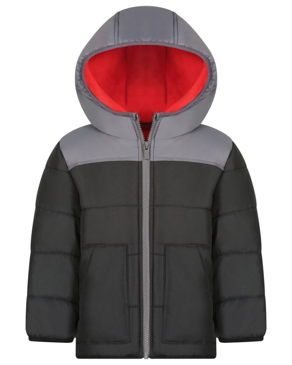 Campera resistente al agua, diseño colorblock. Talles 4-6 
