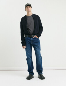 080687 PANTALON HARRINGTON LABEL Azul