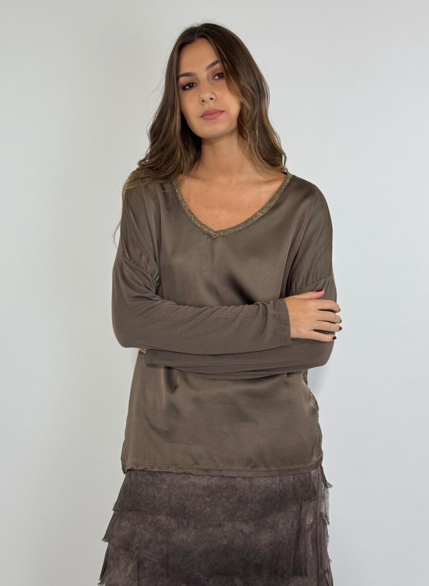 BLUSA IMELDA - TOSTADO 