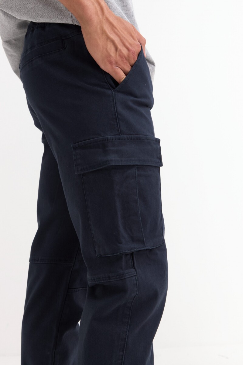 Pantalón jogger cargo AZUL MARINO