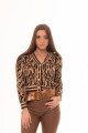 SACO CORTO TIGRATO LUXURY CAMEL