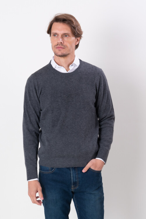 Sweater base Lana Lambswoll Gris pizarra