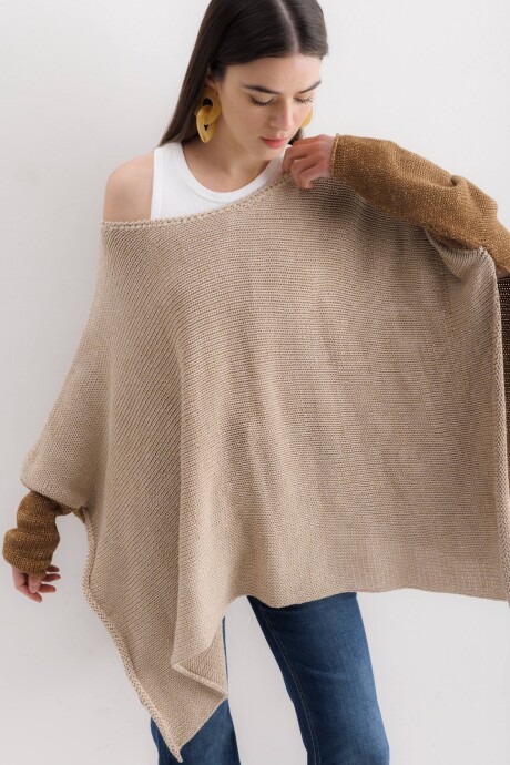Poncho Misuna Cobre/Crudo