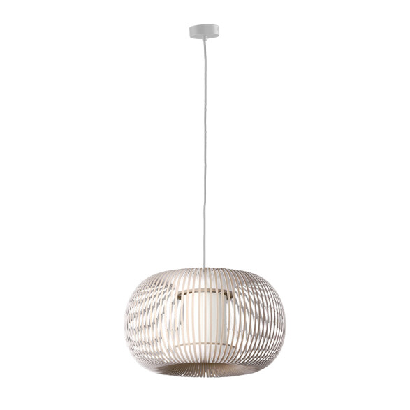 Colgante beige E27 MIRTA Ø380x240mm BA0232