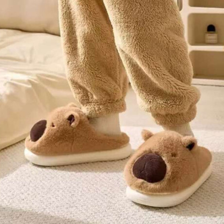 Pantuflas Carpincho Marrón