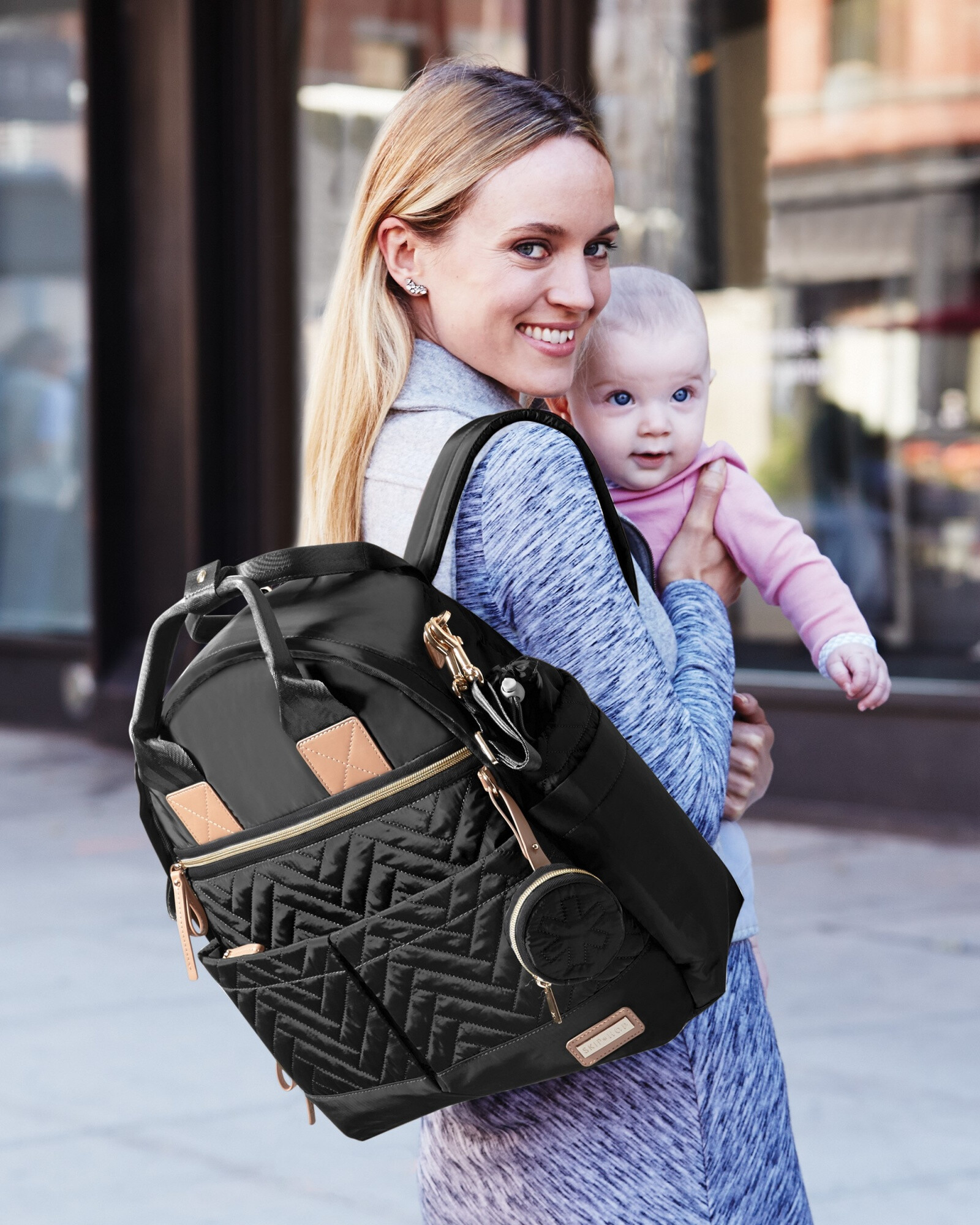 Mochila maternal Suite, negra Mochila maternal Suite, negra