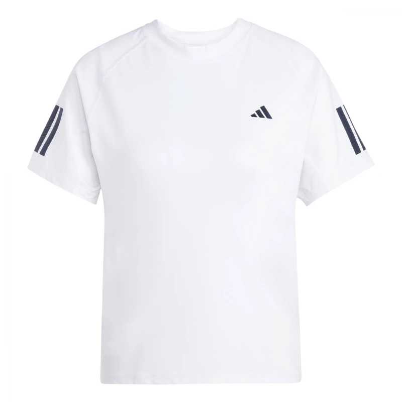 Remera Club Tennis Climacool 3 bandas de Mujer Blanco