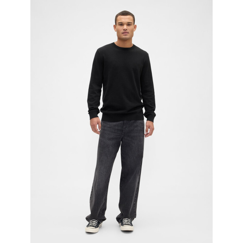 V-FA25 SOLID CORE CREW TRUE BLACK