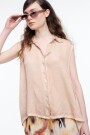CAMISA IRREGULAR Beige