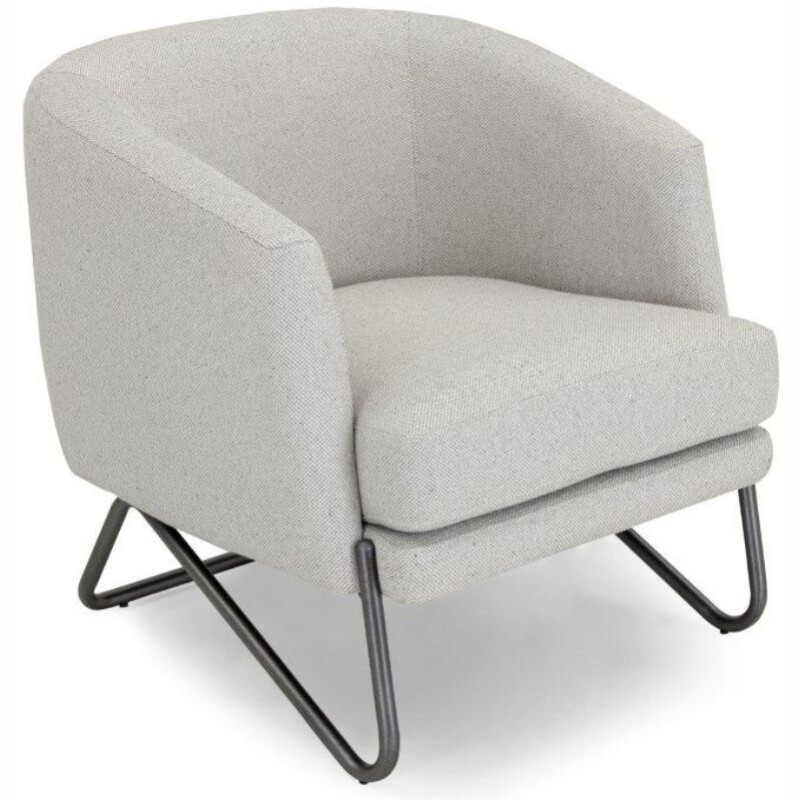 Butaca 3788 Tapizada en Tela Gris