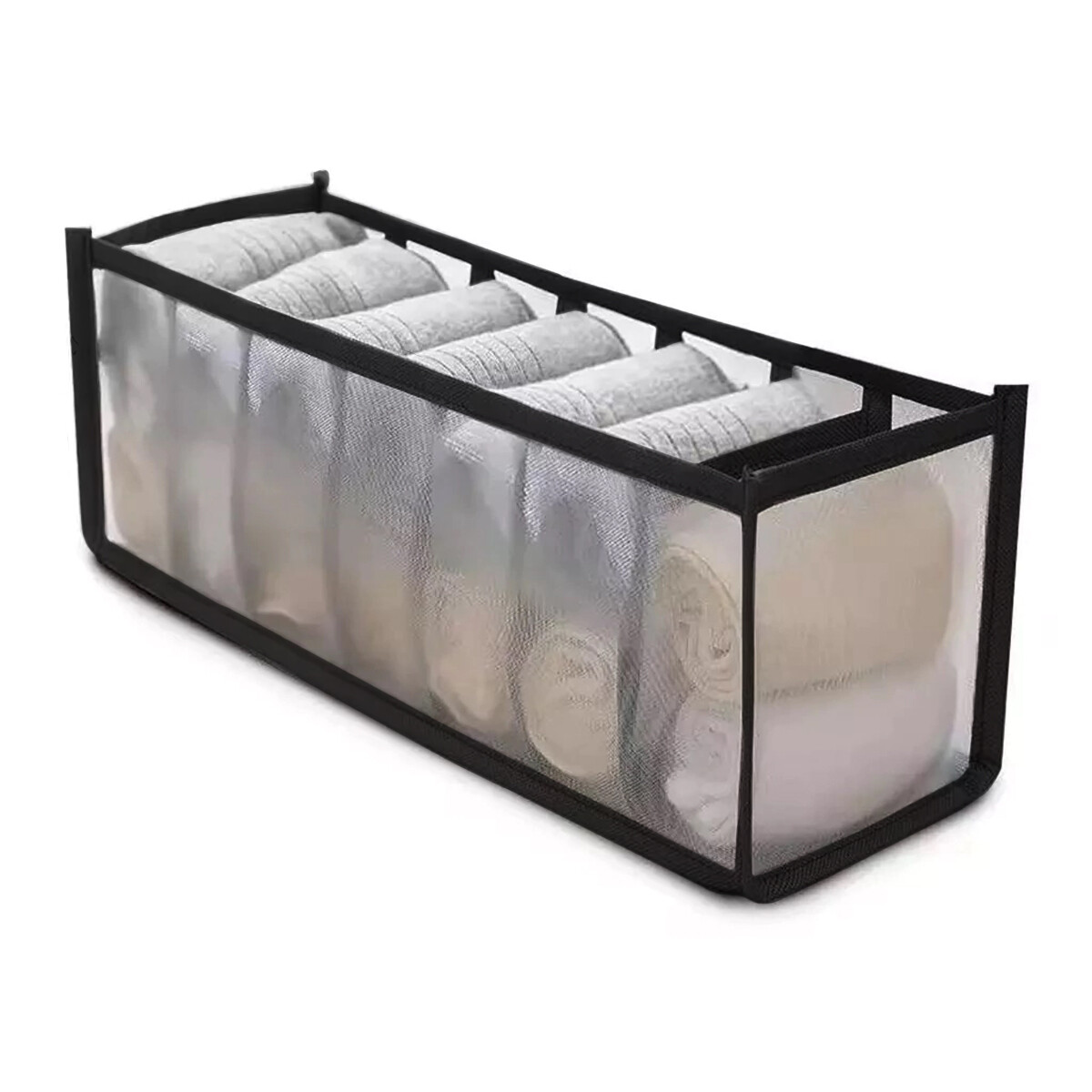 Oganizador de cajón 7 divisiones - NEGRO 