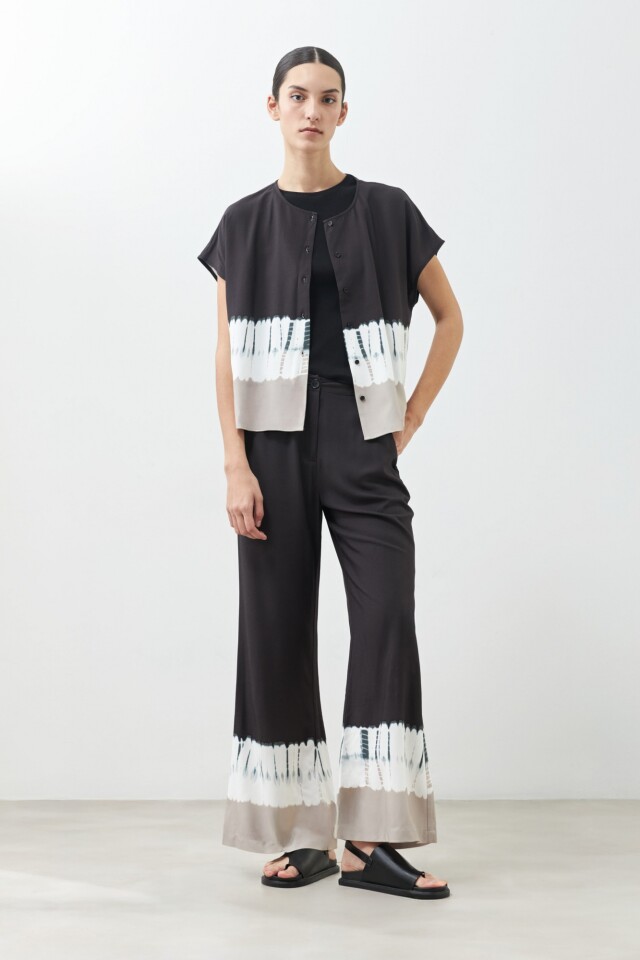 Pantalón tie dye gris