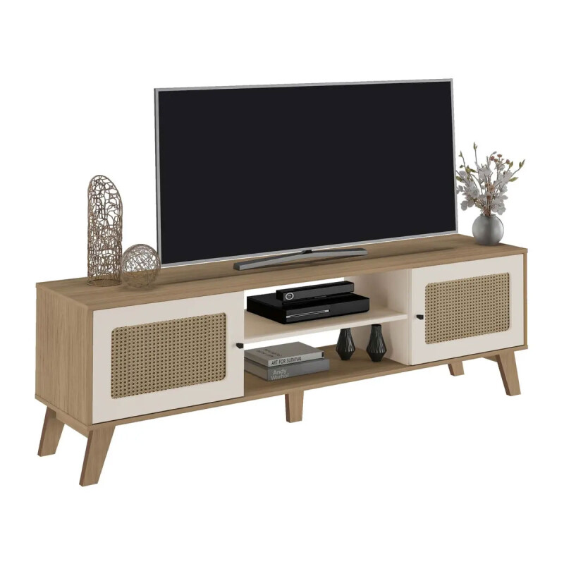 Rack de living Mdf Charlotte Nat/off N/A