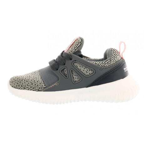 Championes de Niños Topper Mamba Kids Gris - Rosa
