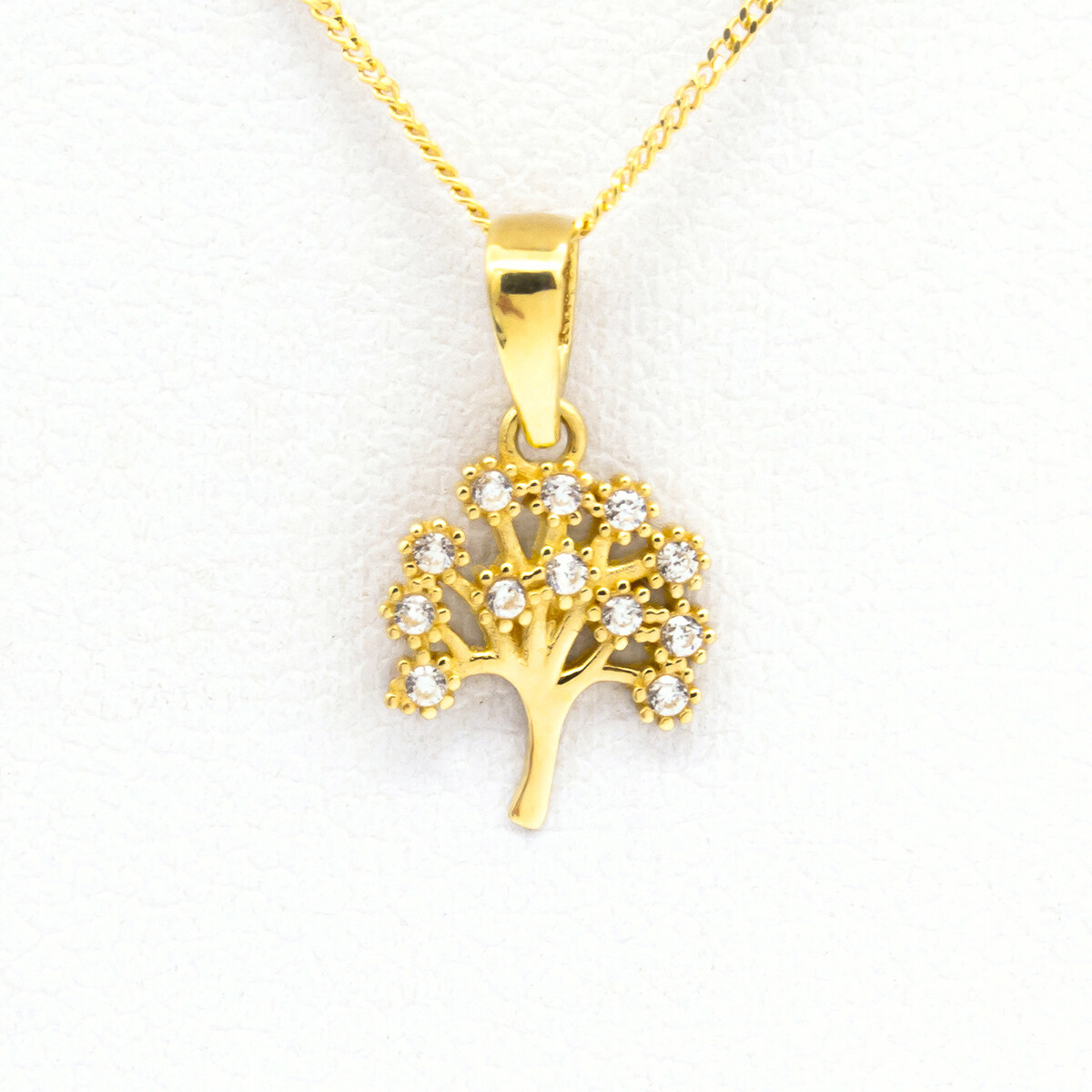 Dije de oro 18 ktes con circonias, ARBOL DE LA VIDA. 