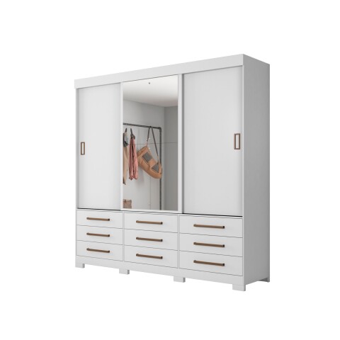 Ropero Abba 3 puertas Deslizante NT5030 Notavel Blanco Ropero Abba 3 puertas Deslizante NT5030 Notavel Blanco