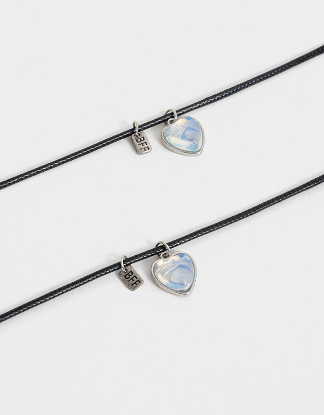 Collares para compartir Moonstone Set De Collares Para Compartir Mood - Plateado
