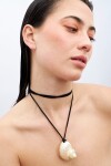 Collar cord dije shell crudo