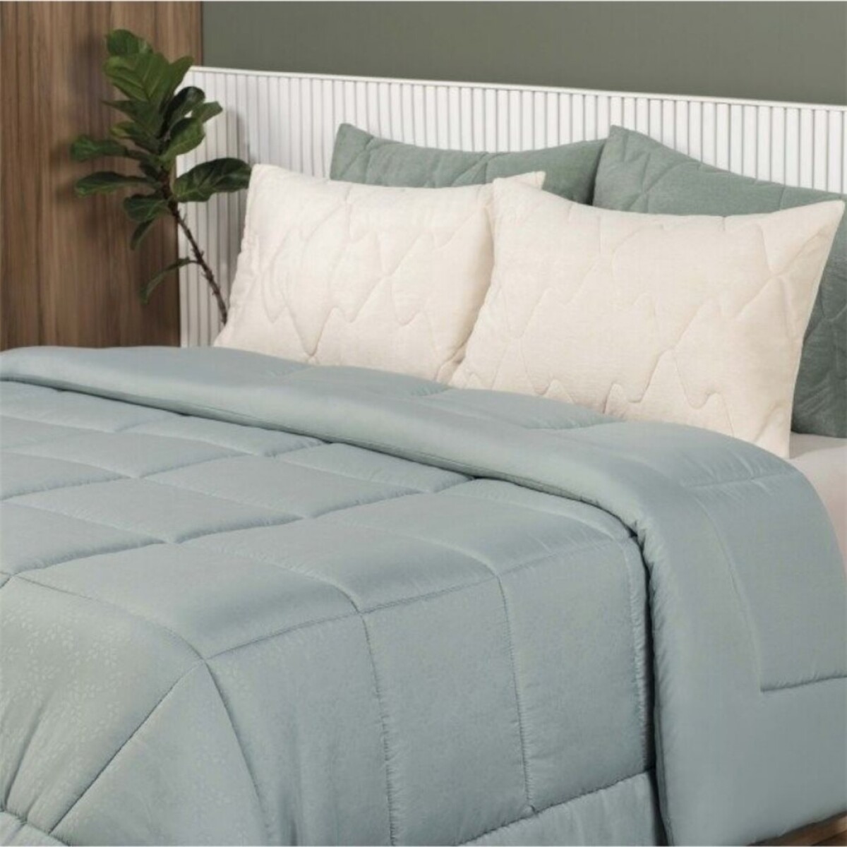 Acolchado King - Toque pluma Eden 2,80 x 2,40m 