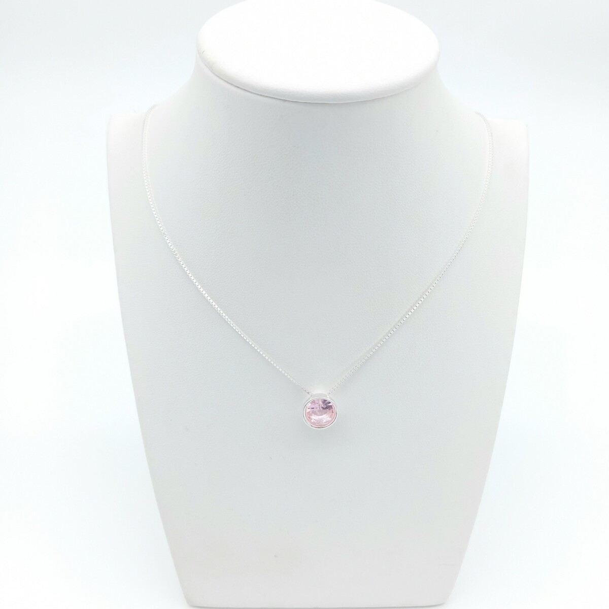 Colgante de plata 925 con circonia, PUNTO DE LUZ. 