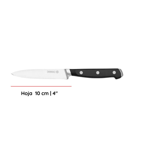 Cuchilla mango negro Chef monoblock acero inoxidable 4'' Cuchilla mango negro Chef monoblock acero inoxidable 4''
