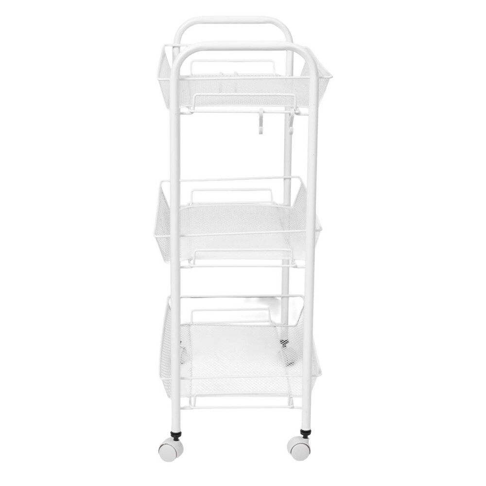 CARRITO MULTIUSO ACERO BLANCO B139