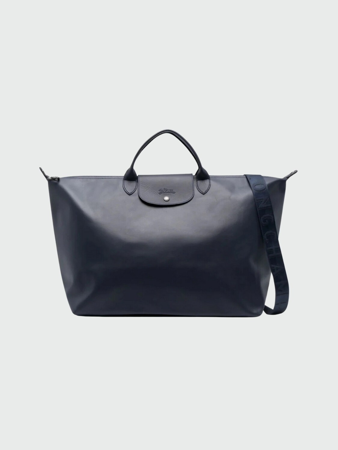Longchamp -Bolso de viaje extra grande en cuero, Le pliage Xtra Azul