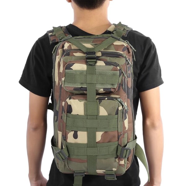 Mochila Camping Táctica Militar Impermeable 30 L Acampar Color Variante Verde Militar