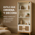 Cristalero ComboHome Rattan Estantes 2 Puertas 180cm Calidad Blanco 1