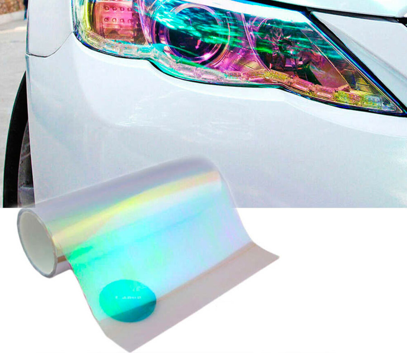 ACCESORIO EXTERIOR - LAMINA FILM 30CM P/FAROS CAMALEON TRANSPARENTE X M - 