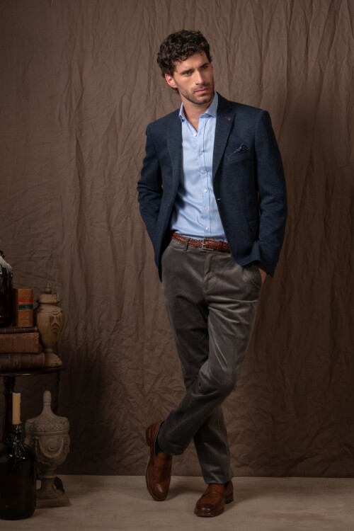 Pantalon Corduroy clásico Gris