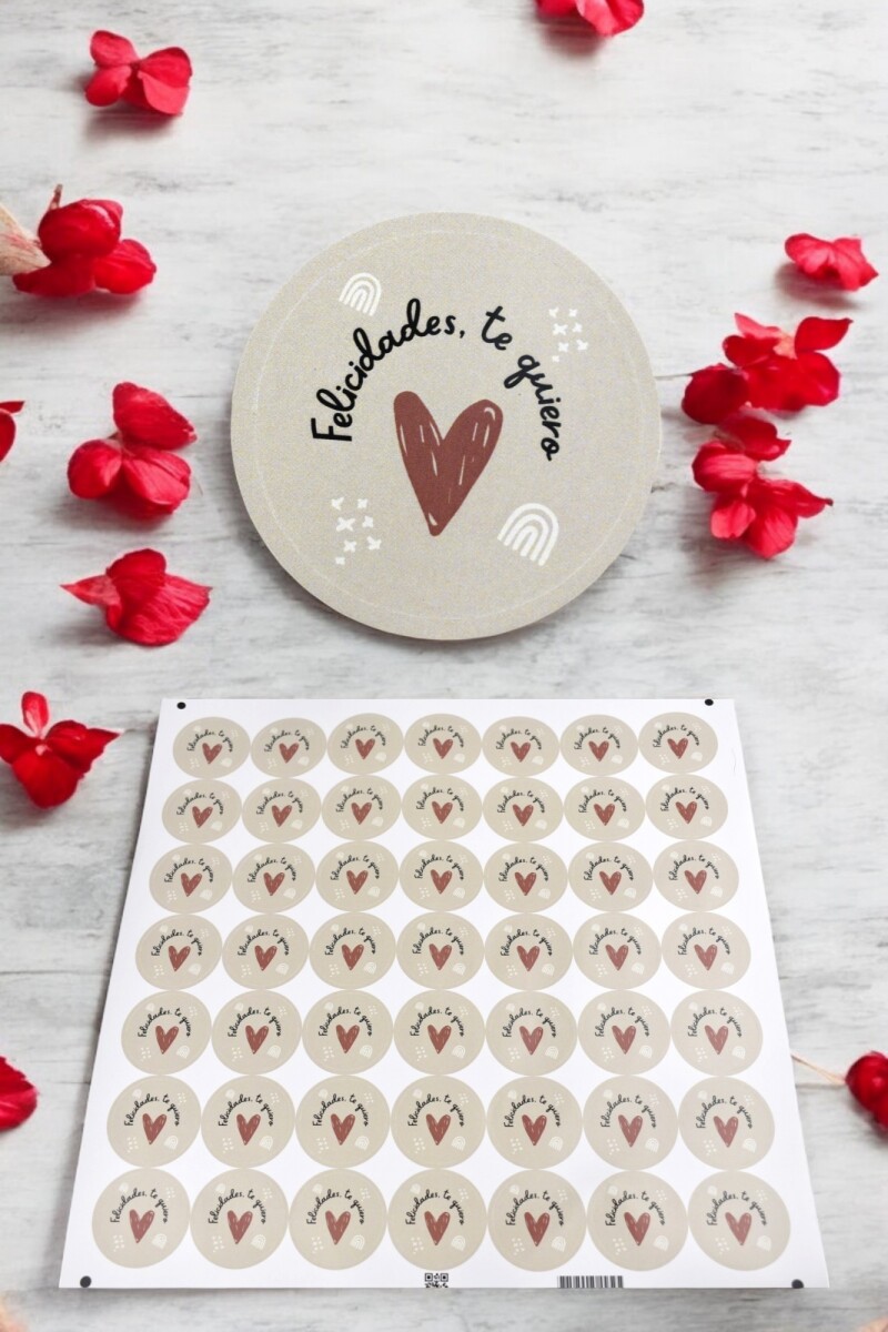 Stickers amor plancha - DISEÑO 7 