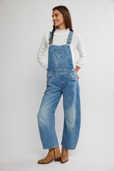 JARDINERO DENIM GOOD LUCK Azul