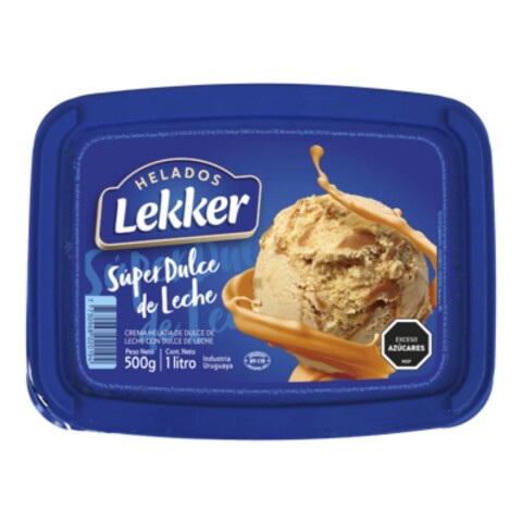 Helado Super Dulce de Leche Lekker 1lt Helado Super Dulce de Leche Lekker 1lt