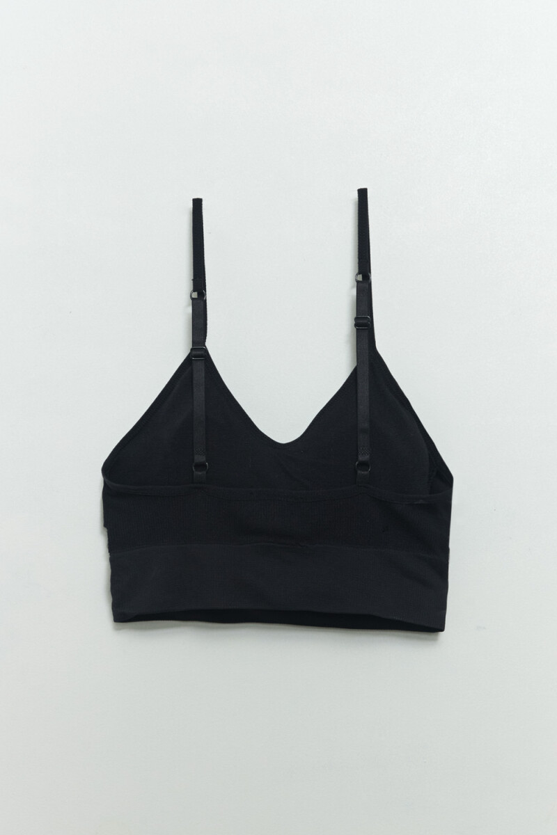 Top ancho microfibra Negro