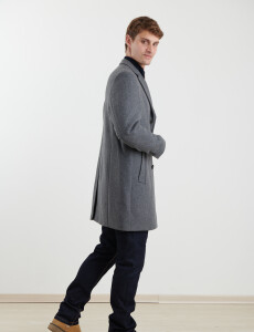 300260 SOBRETODO HARRINGTON LABEL Gris