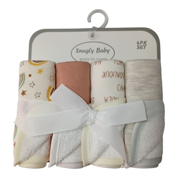 Babitas SNUGLE pack x4 toalla rosa