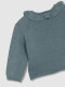 Chaqueta Cuello Volante Azul