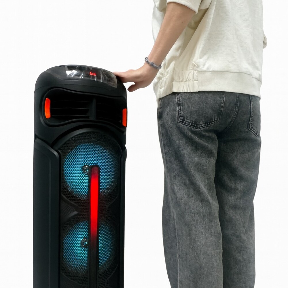 Parlante Giratorio Tamaño Gigante 90cm Con Microfono Parlante Giratorio Tamaño Gigante 90cm Con Microfono