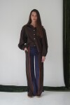 Tweed Pants Azul / Tweed Chocolate